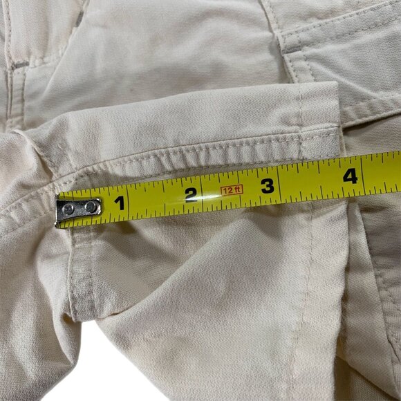 Horny Toad Shorts Womens 8 White Cream Khaki Hiking Walking Cotton Pockets READ - Picture 10 of 10
